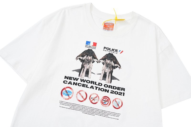 Футболка Changement De Proprietaire New World "White" фото № 3