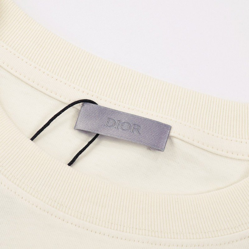 Футболка Christian Dior With Cartoon Print Of Constellations "Cream" фото № 5