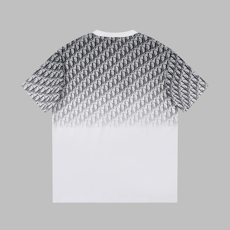 Футболка Christian Dior Half Painted "White/Gray" фото № 2