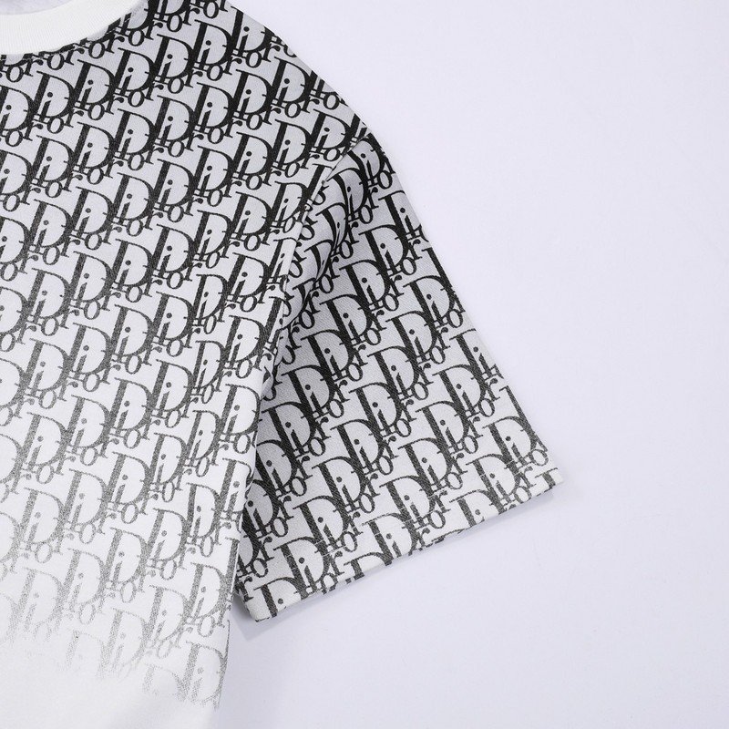 Футболка Christian Dior Half Painted "White/Gray" фото № 8