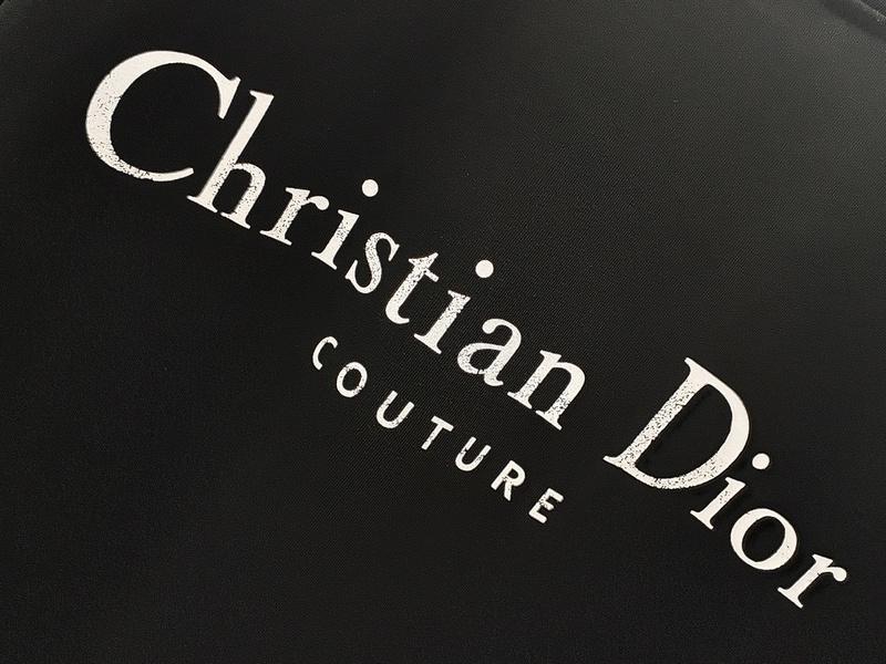 Футболка Christian Dior Frontside Logotype Couture "Black" фото № 2