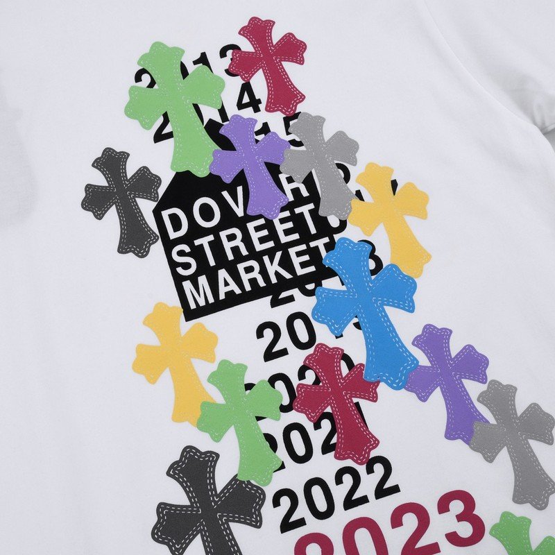 Футболка Chrome Hearts Street Market 2023 "White" фото № 8