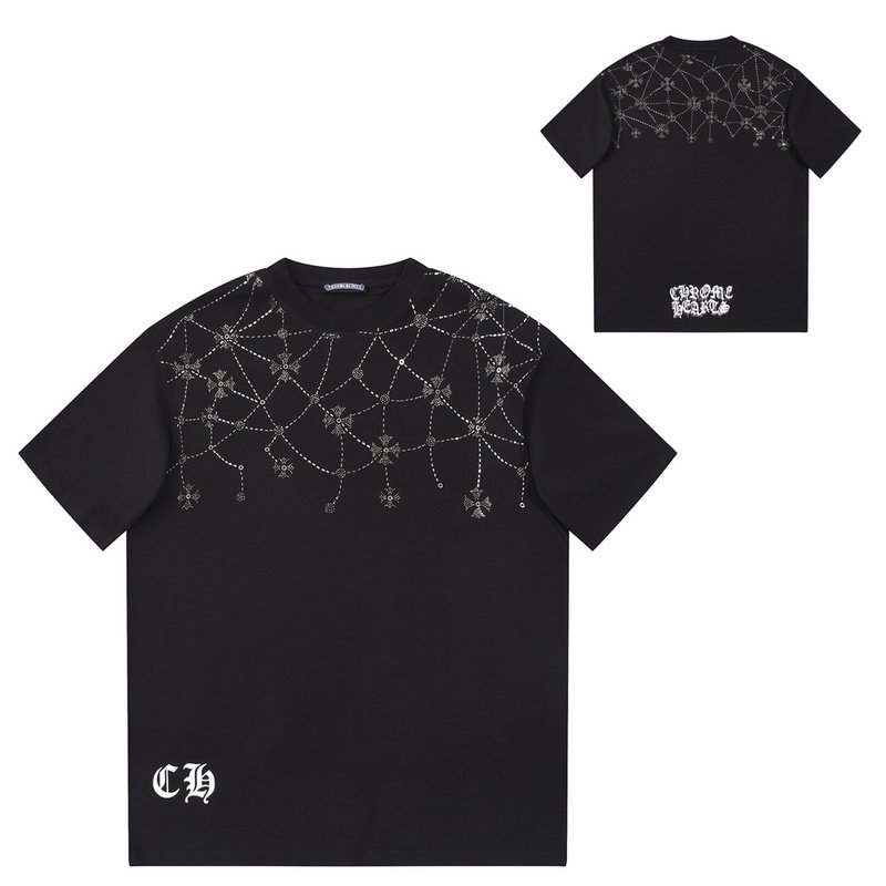 Футболка Chrome Hearts With Logo And Bound Print "Black" фото № 2