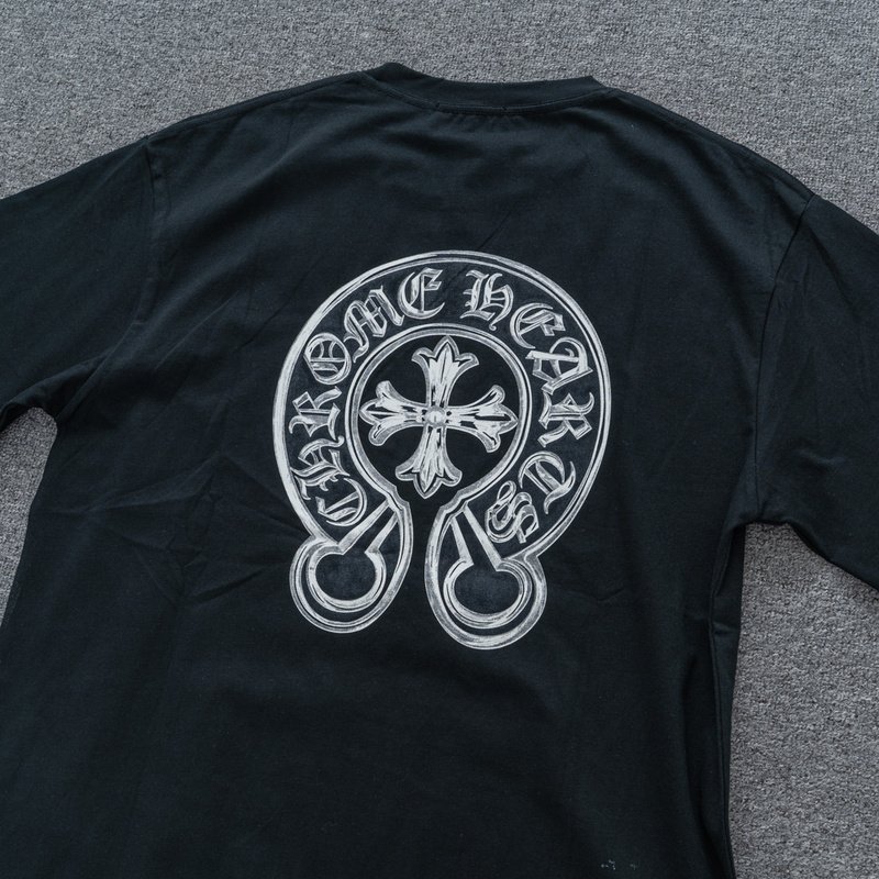 Футболка Chrome Hearts With Openwork Cross - Luminous "Black" фото № 2