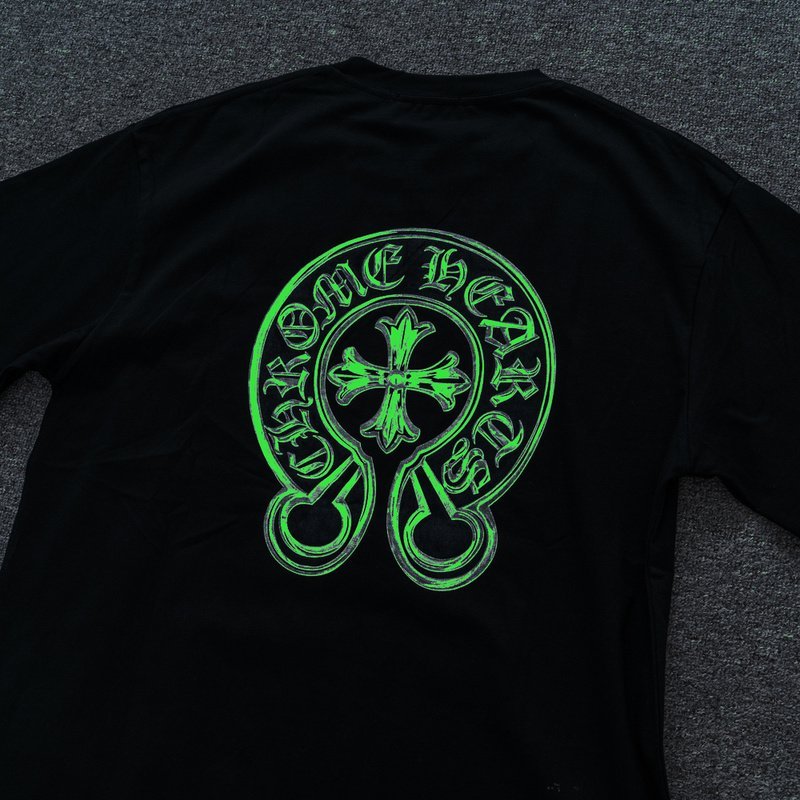 Футболка Chrome Hearts With Openwork Cross - Luminous "Black" фото № 4