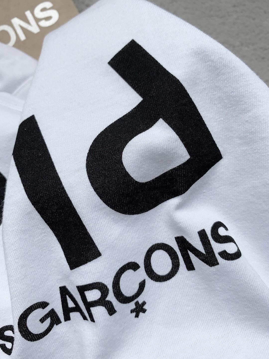 Футболка Comme des Garçons Play Polka Dot Heart "White" фото № 4