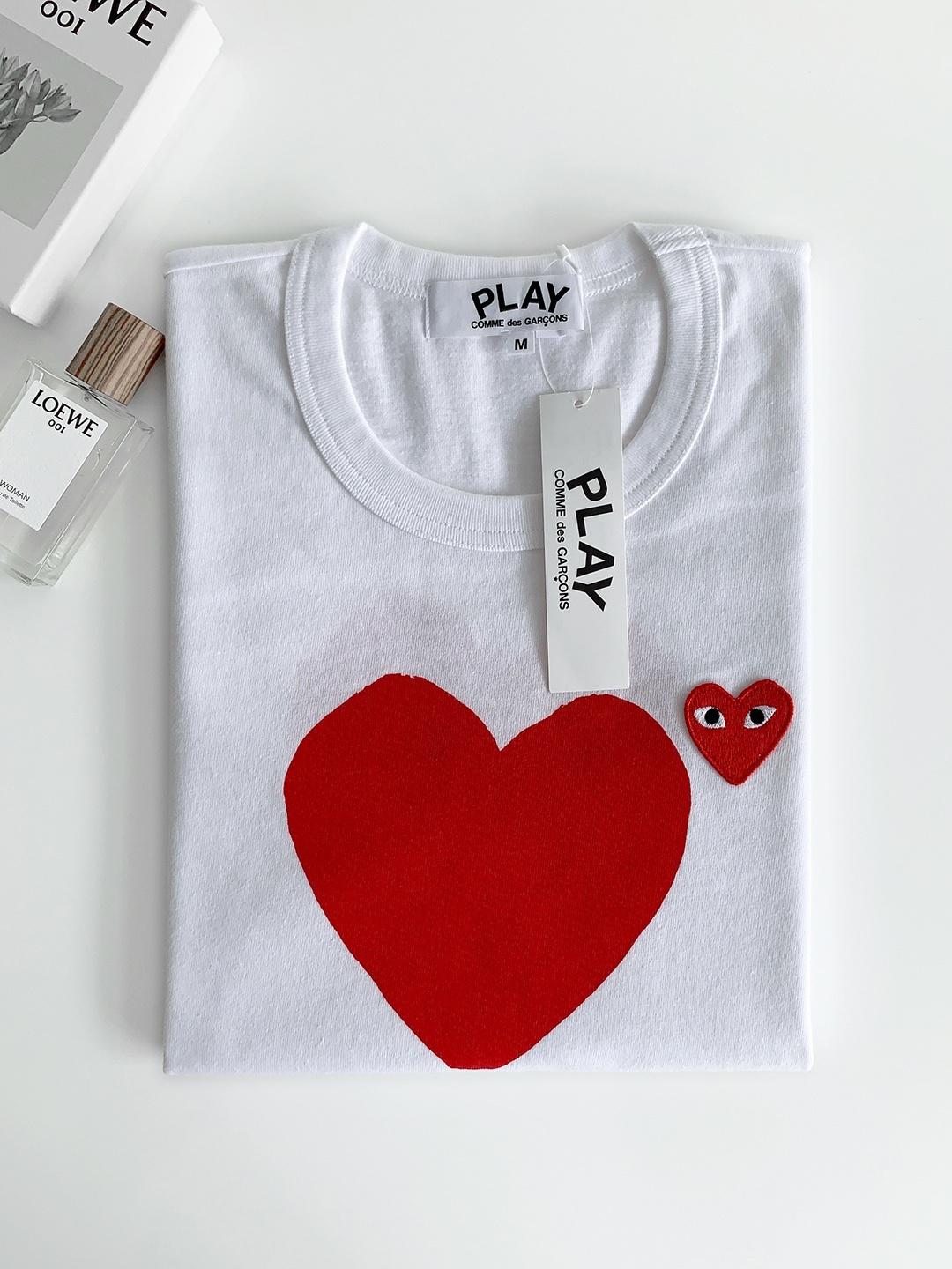 Футболка Comme des Garçons Play No Eyes "White" фото № 3