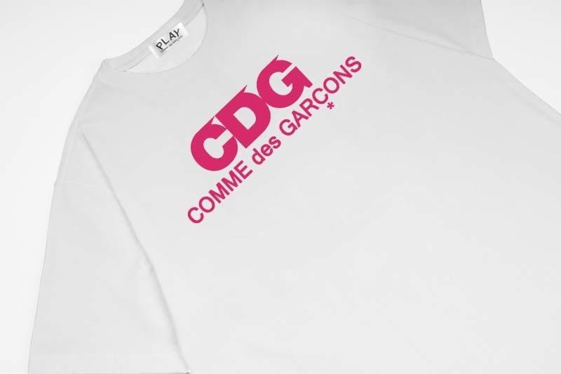 Футболка Comme des Garçons Play CDG Logo "White" фото № 4