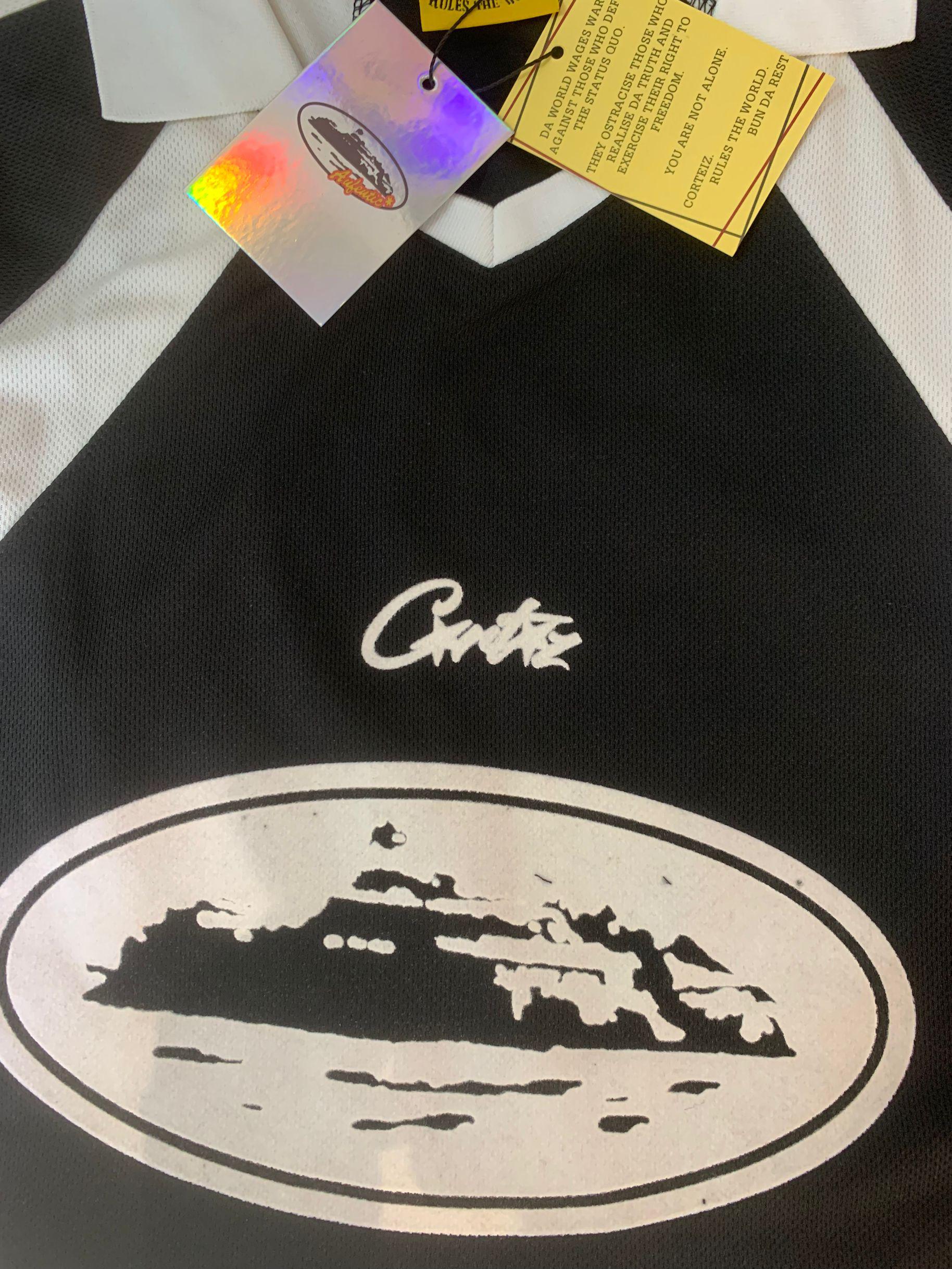 Футболка Corteiz Frontside Print Mountains RTW 18 "Black" фото № 2