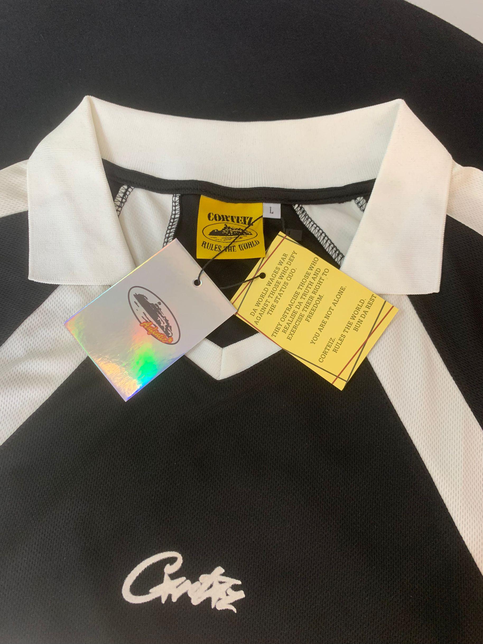 Футболка Corteiz Frontside Print Mountains RTW 18 "Black" фото № 4