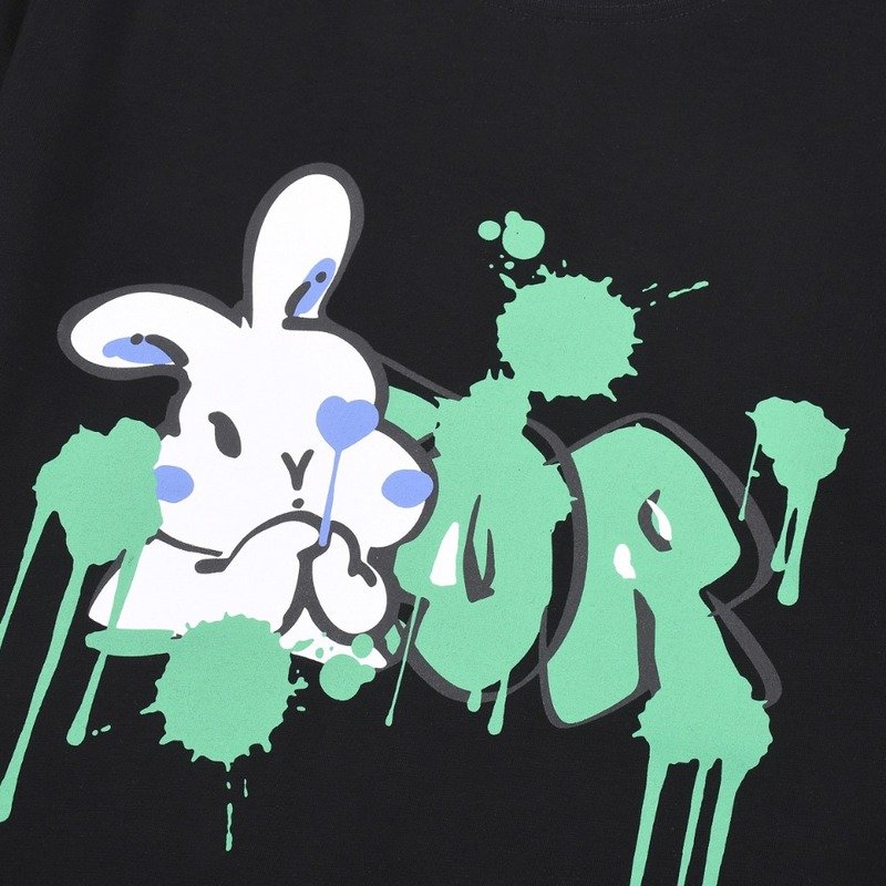 Футболка Dior Splashed Paint "Black" фото № 2