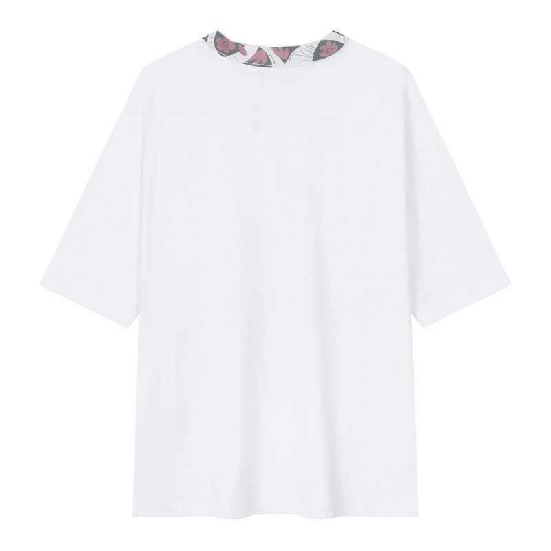 Футболка Dior With Designer Collar And Pocket "White" фото № 8