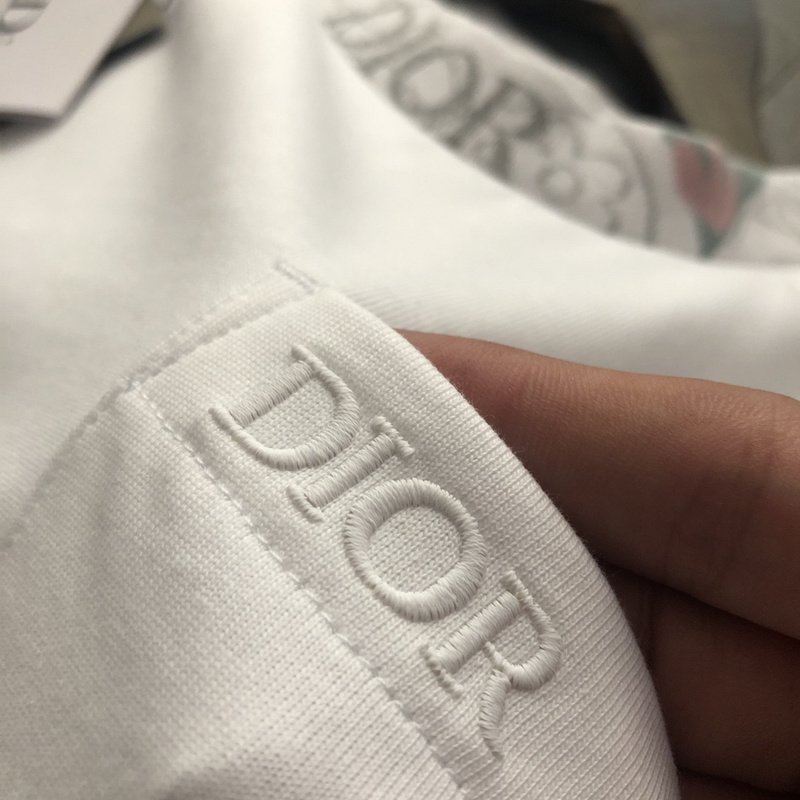 Футболка Dior With Designer Patch And Pocket "White" фото № 3