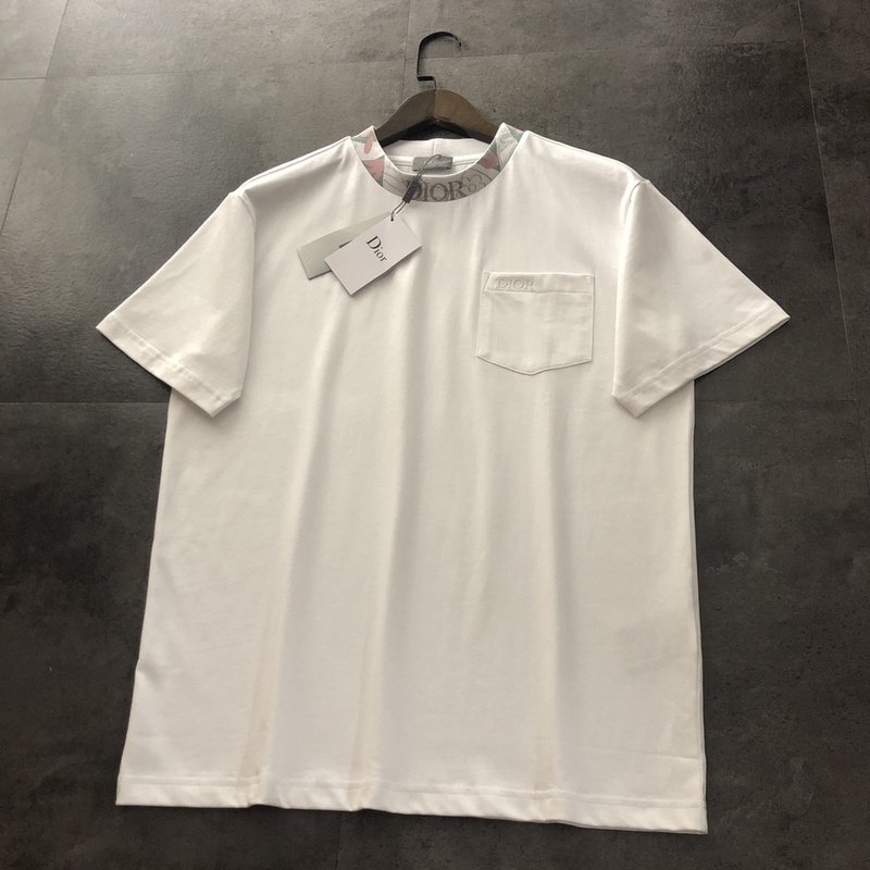 Футболка Dior With Designer Patch And Pocket "White" фото № 5