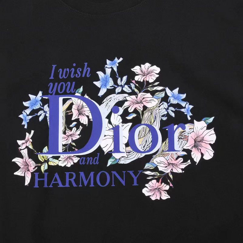 Футболка Dior Harmony Of Nature "Black" фото № 5