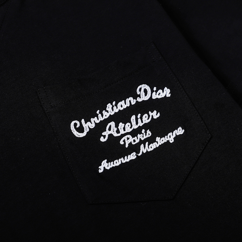 Футболка Dior Logo Avenue Montaigne "Black" фото № 5