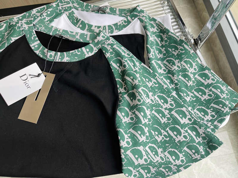 Футболка Dior Mint Sleeve "Black" фото № 5