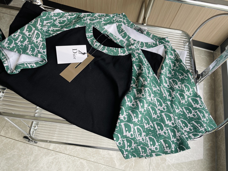 Футболка Dior Mint Sleeve "Black" фото № 6