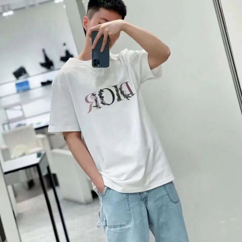 Футболка Dior Logo Lettering "White" фото № 2