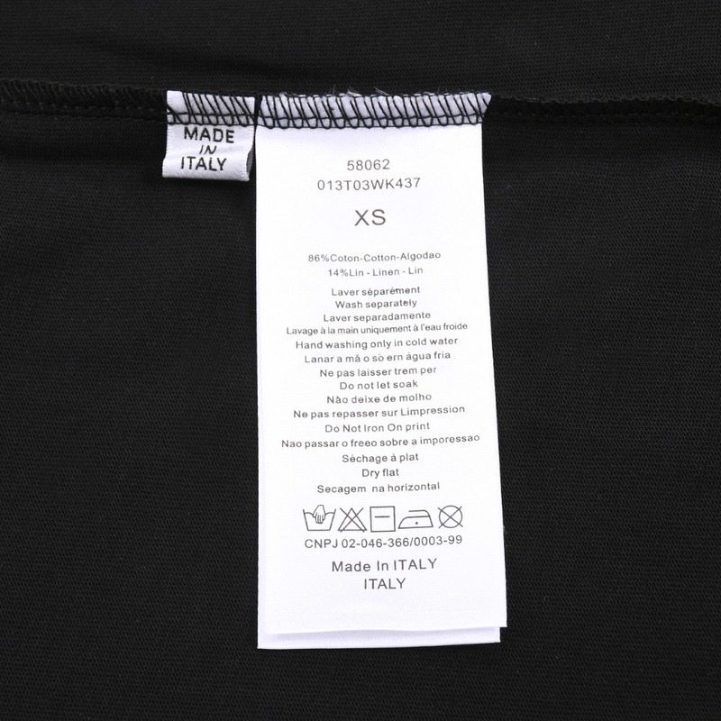 Футболка Dior Incomprehensible Inscription "Black" фото № 8