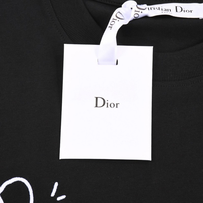 Футболка Dior Incomprehensible Inscription "Black" фото № 2