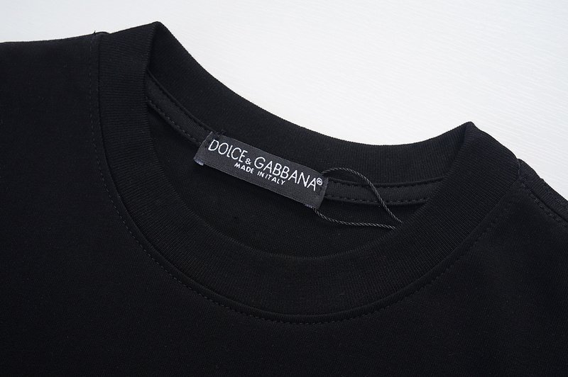 Футболка Dolce Gabbana Nameplate "Black" фото № 3