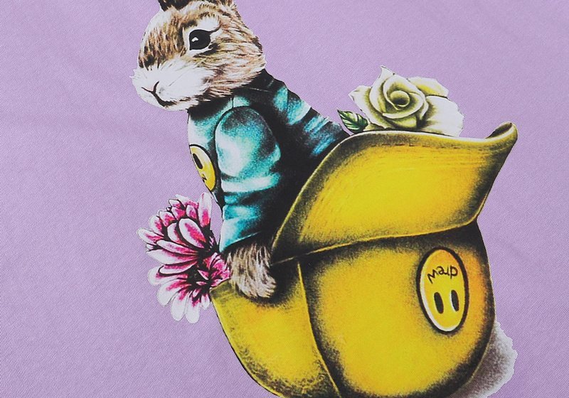 Футболка Drew House Rabbit In Snail Shell "Lilac" фото № 6