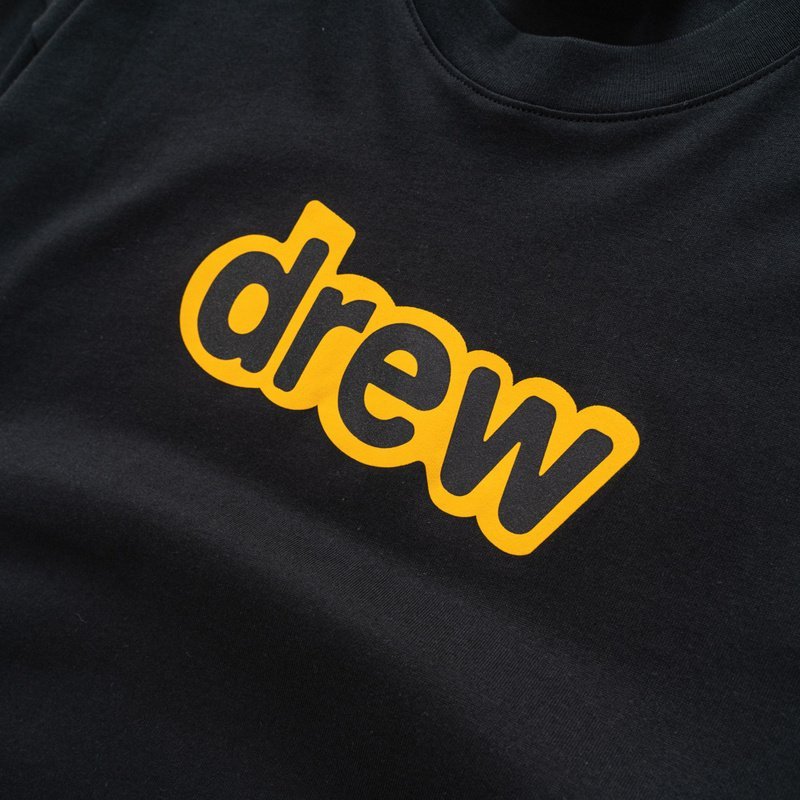 Футболка Drew House With Text Logo In The Center "Black" фото № 3