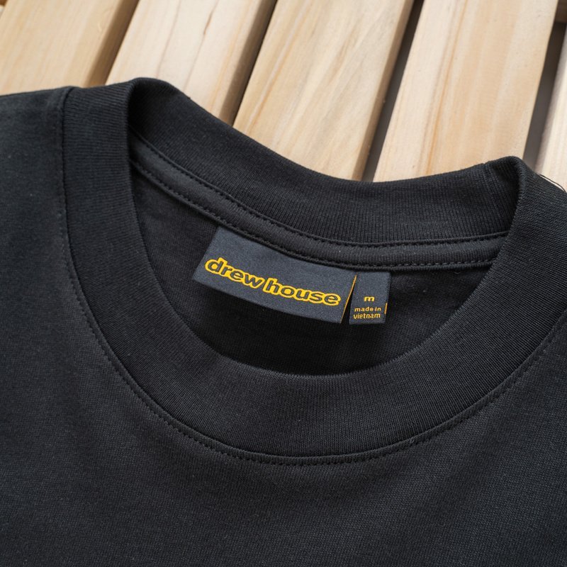 Футболка Drew House With Text Logo In The Center "Black" фото № 4