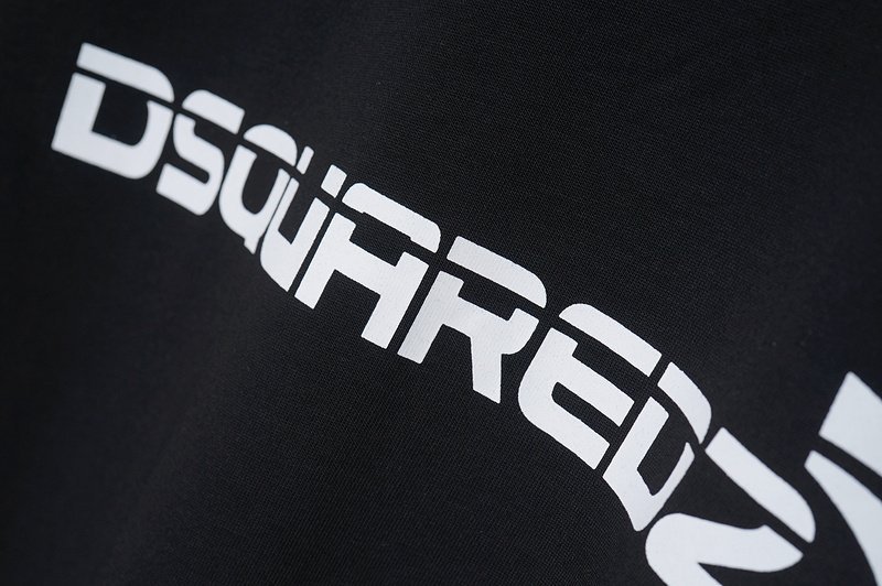 Футболка Dsquared2 Logo Maple Leaf "Black" фото № 5