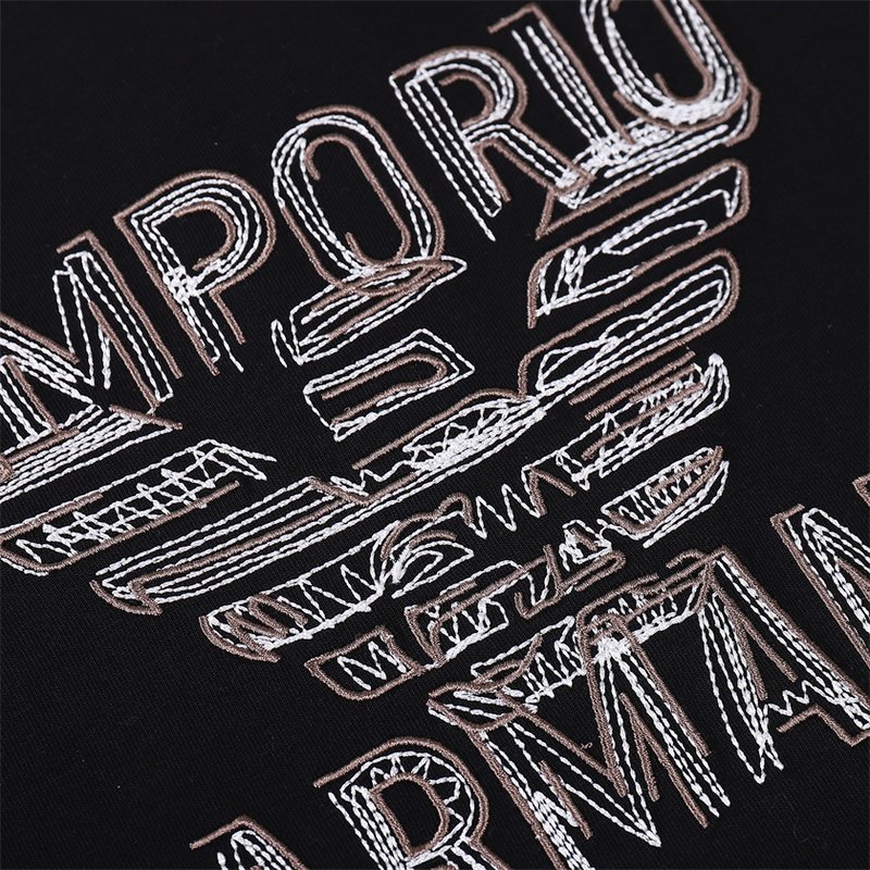 Футболка Emporio Armani Big Front Logo "Black" фото № 4