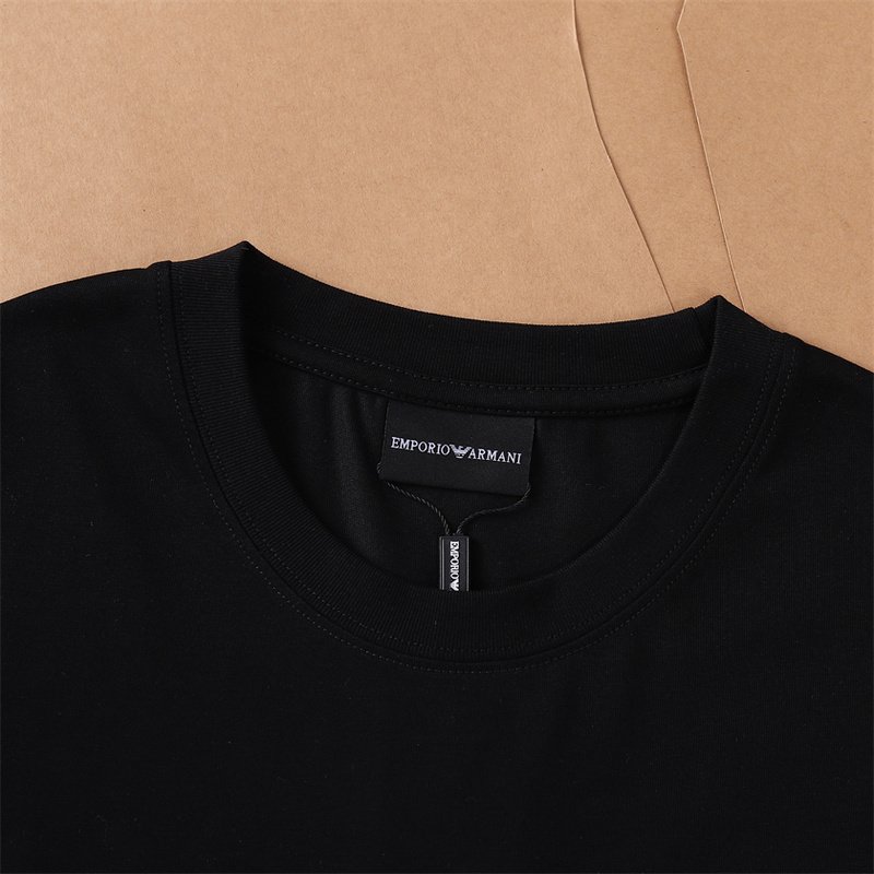 Футболка Emporio Armani Big Front Logo "Black" фото № 7