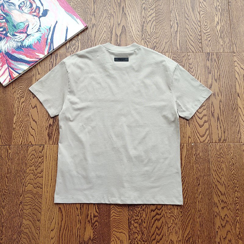 Футболка Fear Of God Cotton Logo "Gray" фото № 2