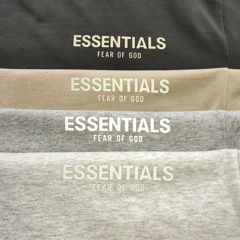 Футболка Fear Of God Logo Inscription - Classic "Gray" фото № 3