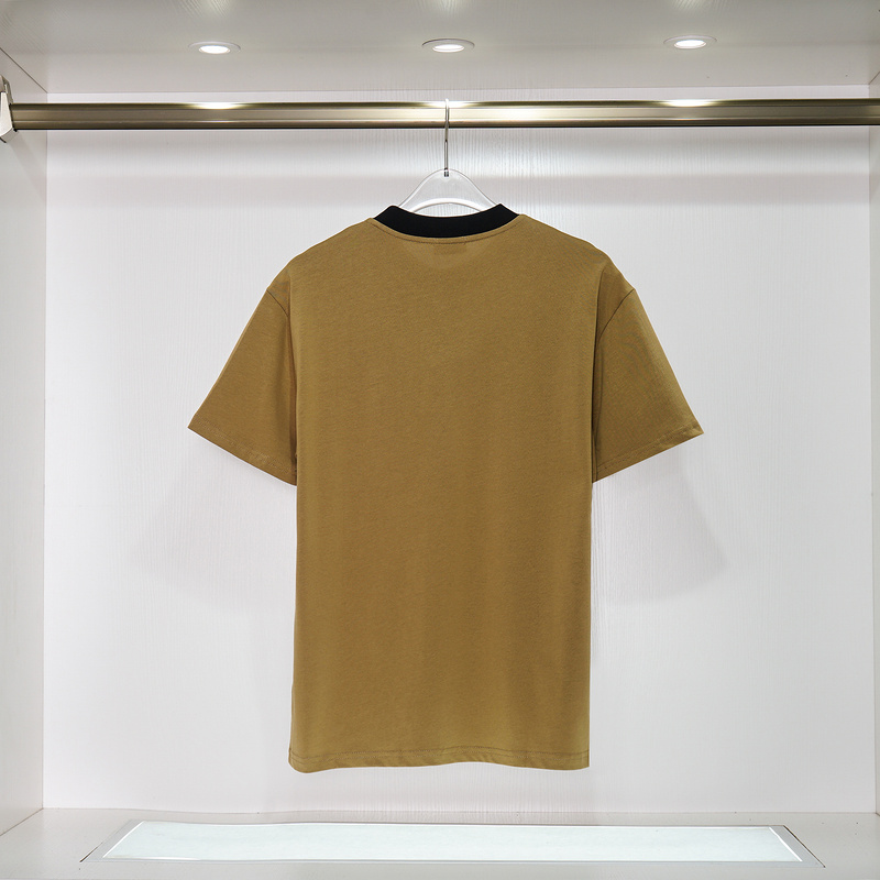 Футболка Fendi Large Logo And Eye-Catching Collar "Brown" фото № 6