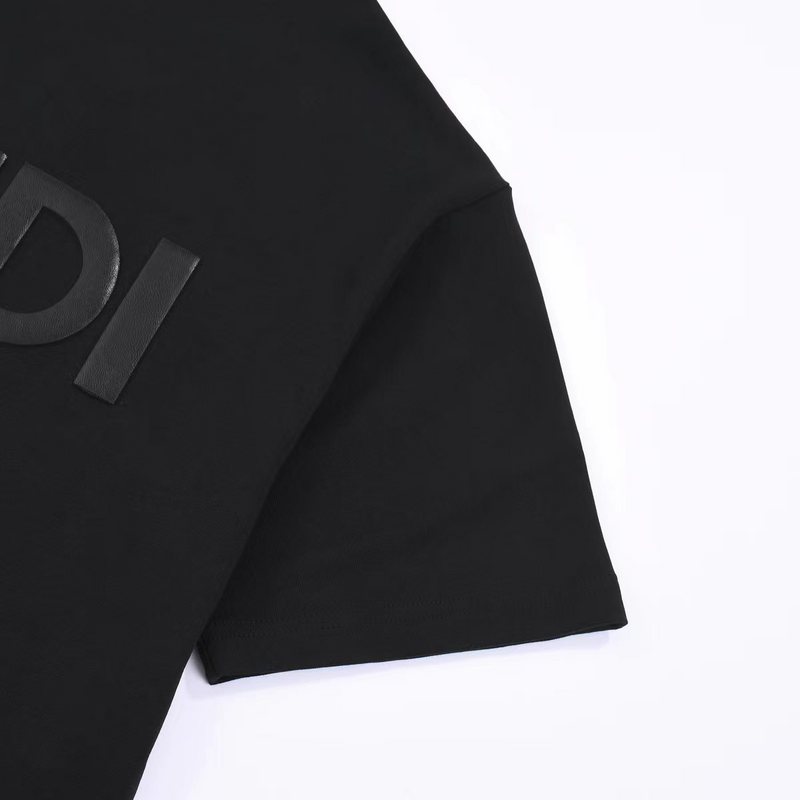 Футболка Fendi The Text Logo Is Large "Black" фото № 7
