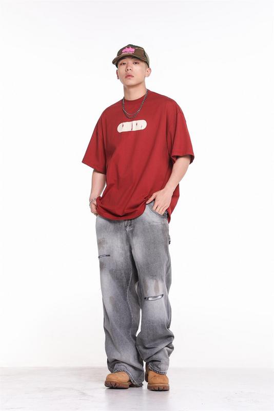 Футболка Gallery Dept Oval Print "Red" фото № 3