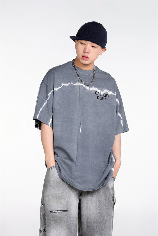 Футболка Gallery Dept White Line Print "Gray" фото № 6