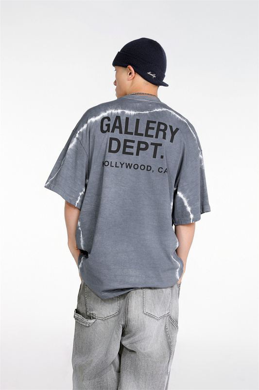 Футболка Gallery Dept White Line Print "Gray" фото № 7