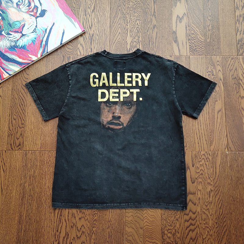 Футболка Gallery Dept Face "Black" фото № 3