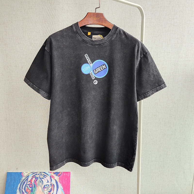 Футболка Gallery Dept Face "Black" фото № 9