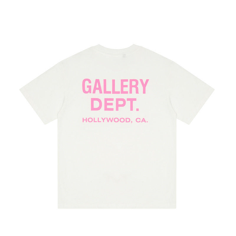Футболка Gallery Dept With Pink Logo "White" фото № 5