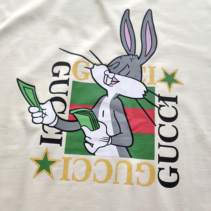 Футболка Gucci Rich Rabbit "White" фото № 5
