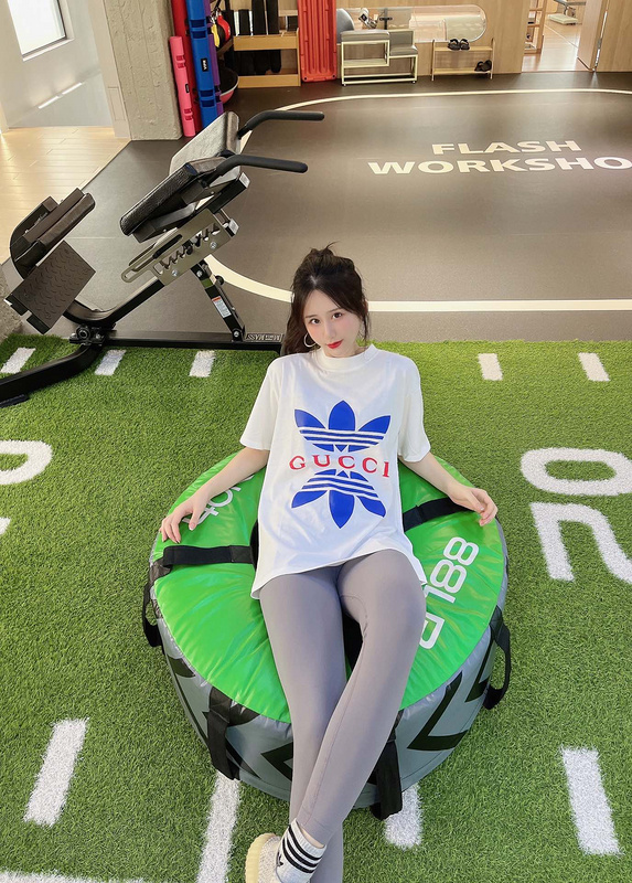 Футболка Gucci X Adidas Reflection "White" фото № 2