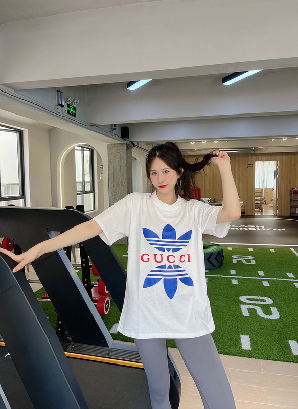 Футболка Gucci X Adidas Reflection "White" фото № 4