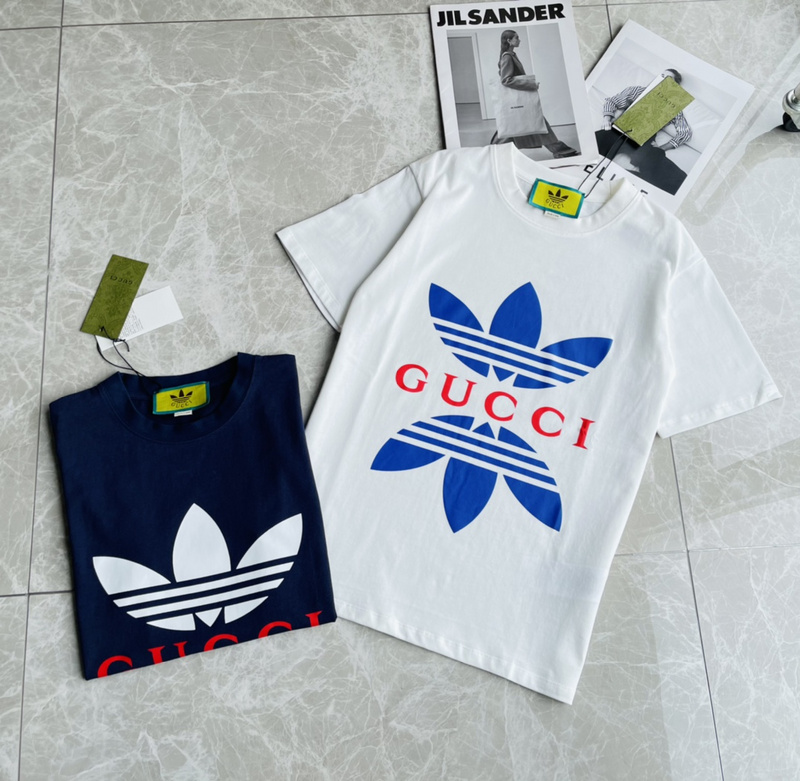 Футболка Gucci X Adidas Reflection "White" фото № 7