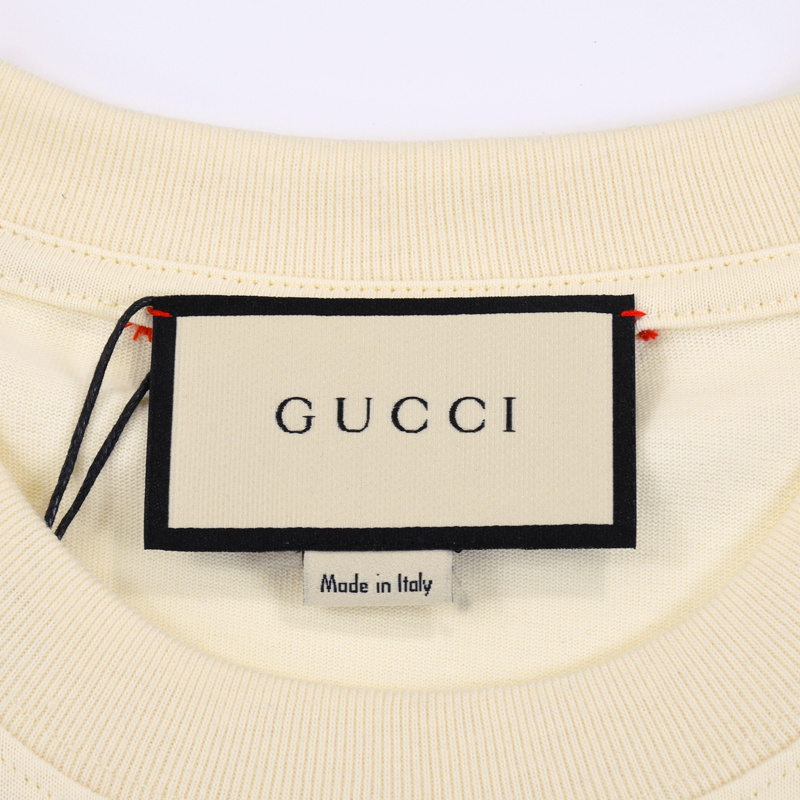 Футболка Gucci Beautiful Rabbit - Love "Beige" фото № 7