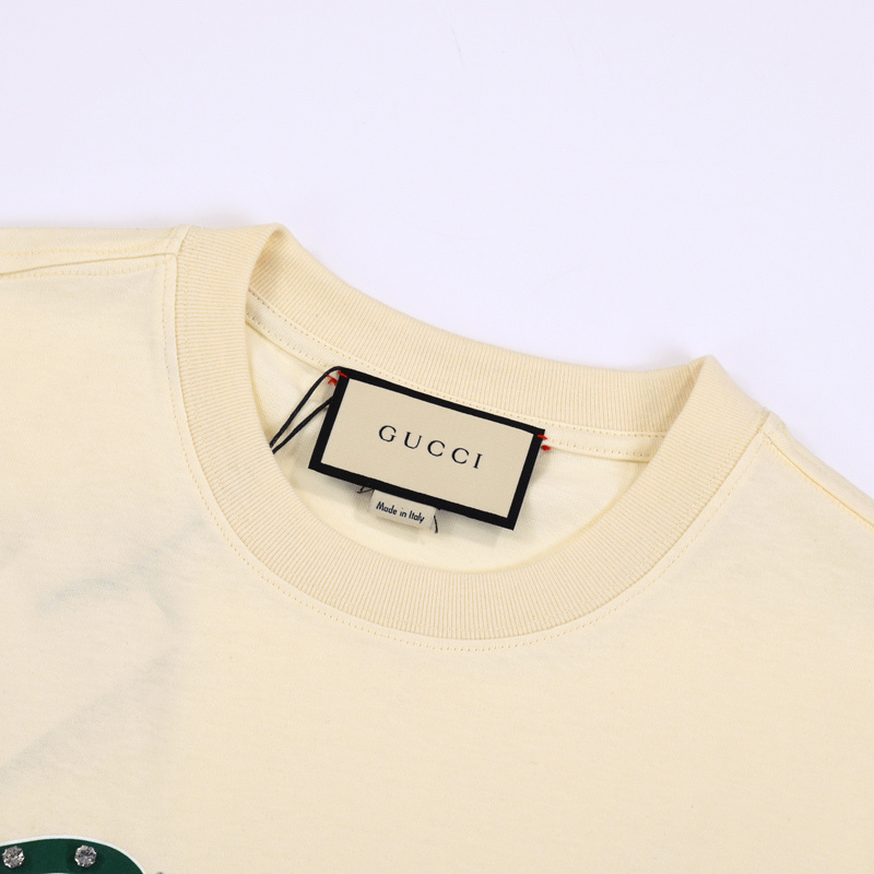 Футболка Gucci Beautiful Rabbit - Love "Beige" фото № 6