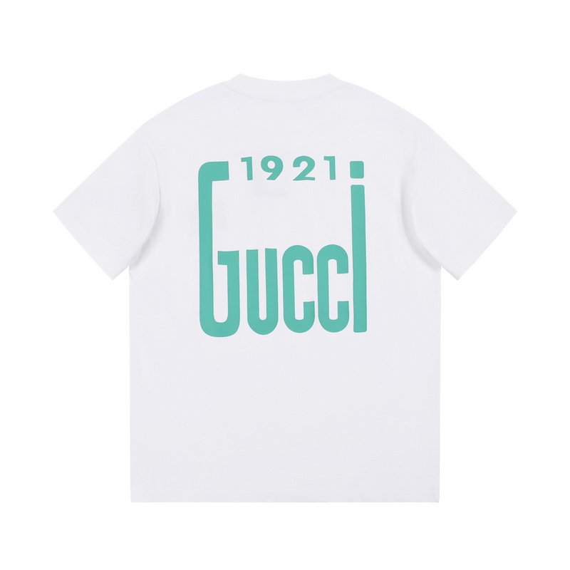 Футболка Gucci With A Nameplate Patch "White" фото № 2