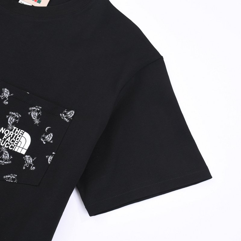 Футболка Gucci X The North Face Pocket With Print "Black" фото № 5